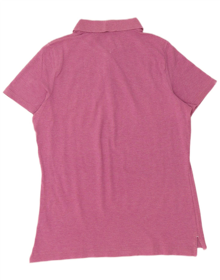 TOMMY HILFIGER Polo da donna vestibilità classica UK 18 XL cotone rosa