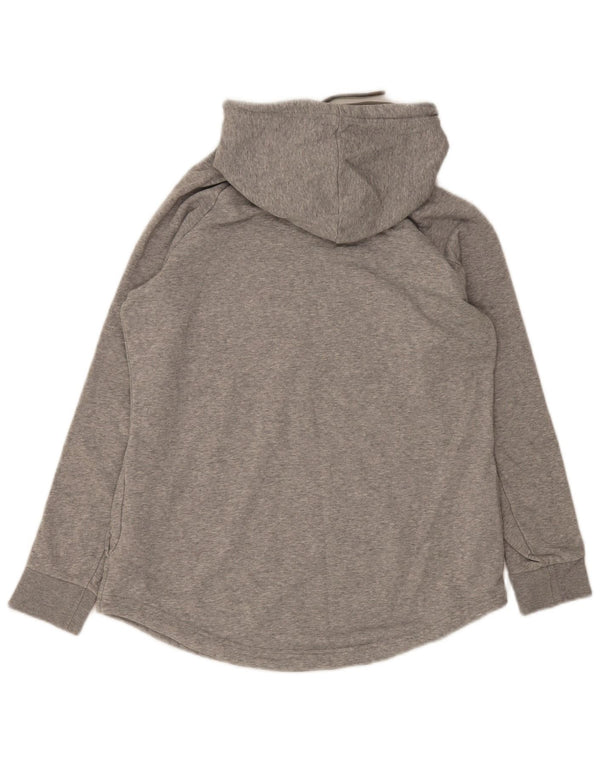 Felpa grafica da donna Adidas Maglione UK 16/18 Grande cotone grigio