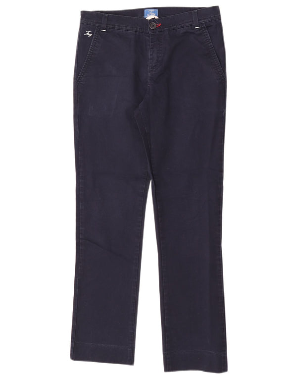 Pantaloni chino dritti da bambino Fay 13-14 anni W27 L28 cotone blu navy