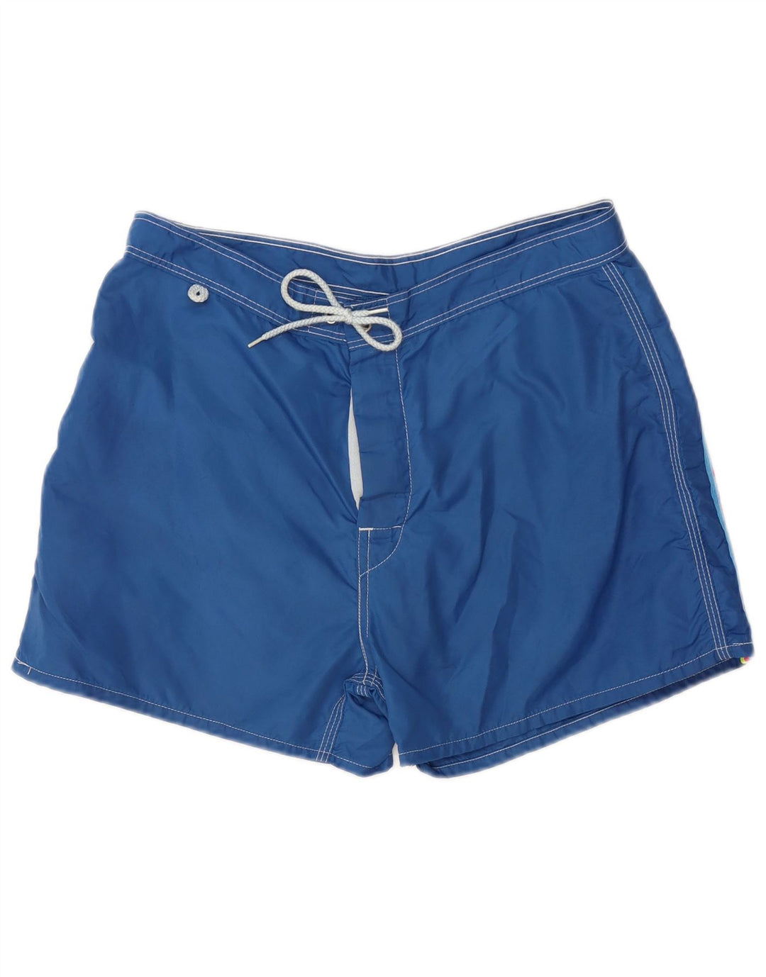 Pantaloncini da bagno da uomo Sundek in nylon blu medio