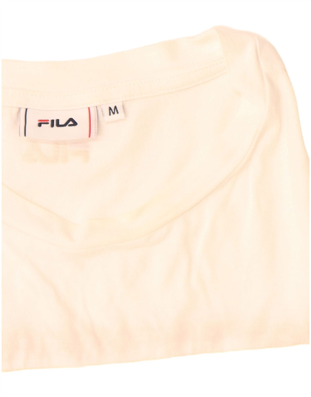 Maglietta grafica da donna Fila Top UK 14 cotone bianco medio