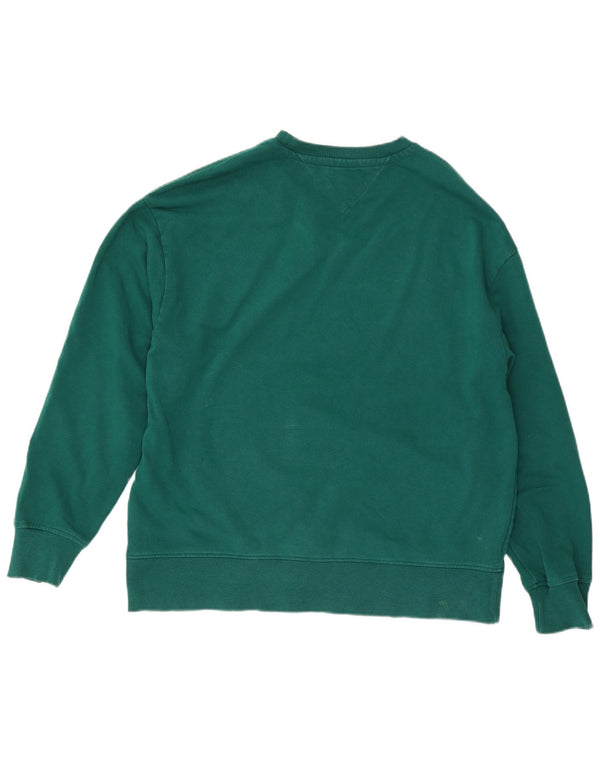 Tommy Hilfiger Uomo Felpa grafica Maglione XL Cotone verde