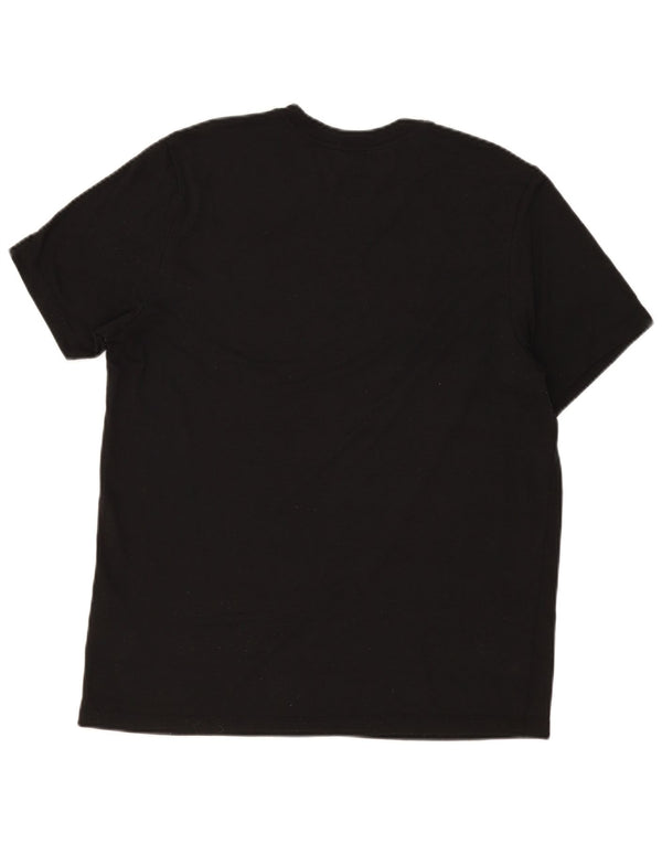 T-shirt grafica Nike Dri Fit da uomo, grande, in poliestere nero