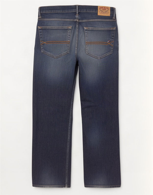 Tommy Hilfiger Uomo Ryder Regular Jeans dritti W33 L30 Blu Navy Cotone
