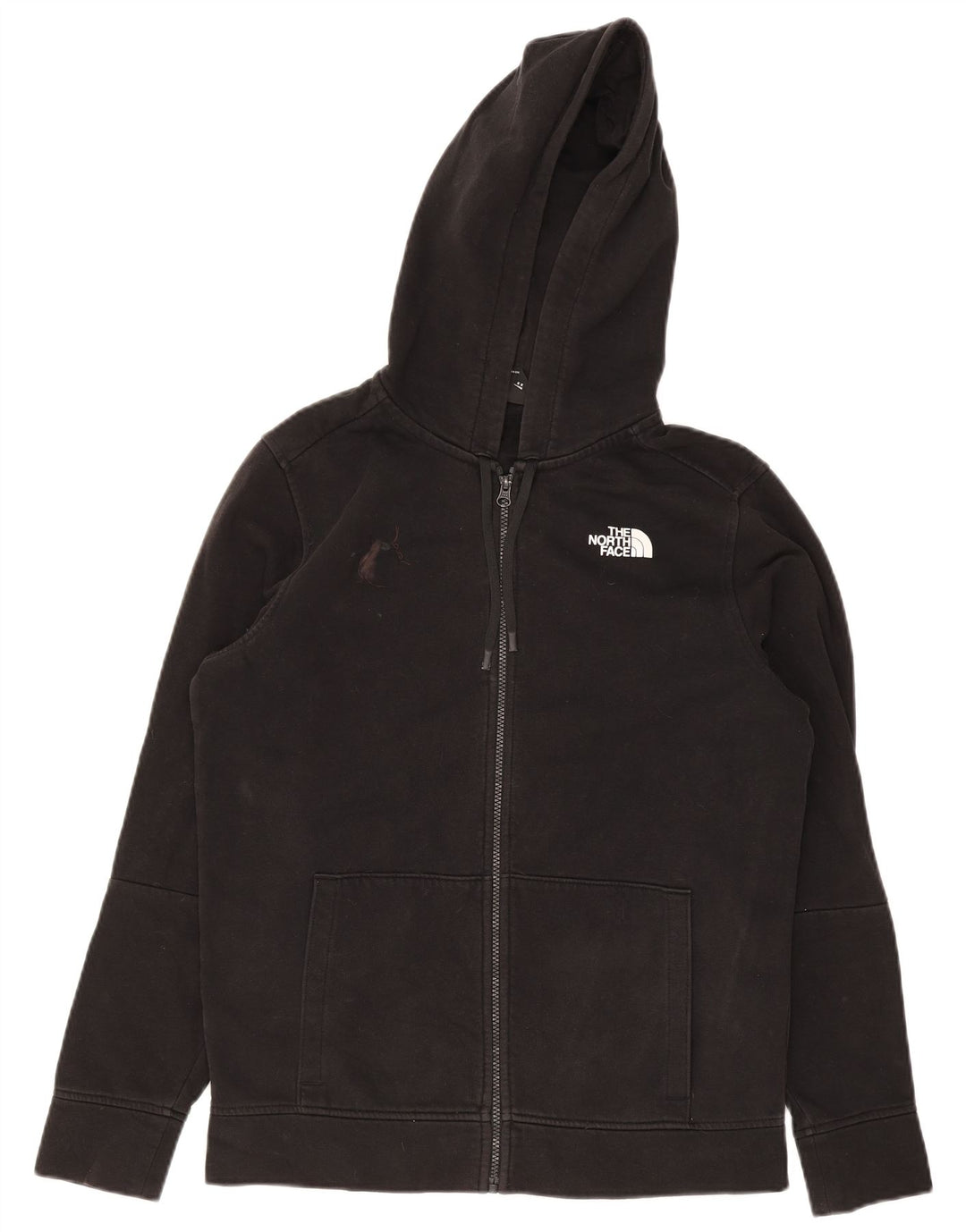 Maglione con cappuccio e zip da uomo The North Face in cotone nero medio