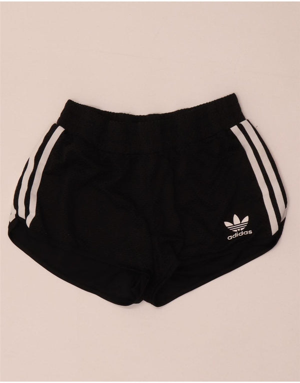 Pantaloncini sportivi da donna Adidas UK 8 Small poliestere nero