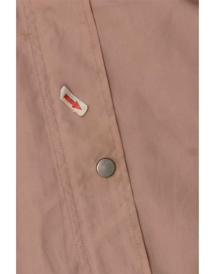 Giacca antipioggia con cappuccio da donna Zara UK 14 poliestere rosa medio