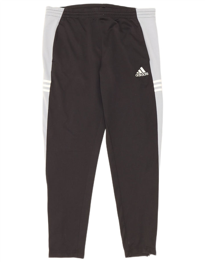 Pantaloni da tuta da uomo Adidas UK 40/42 Poliestere color block medio nero