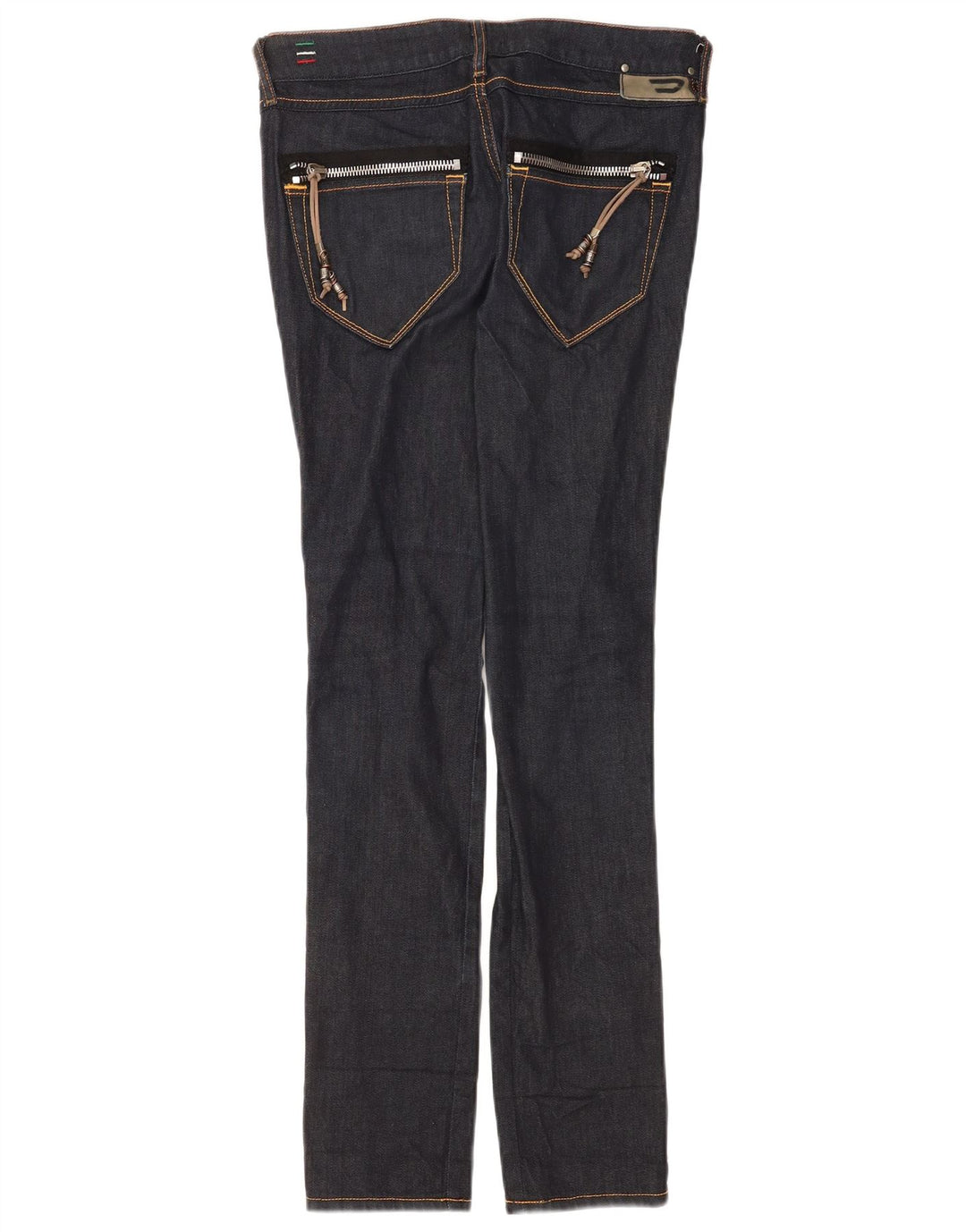 Jeans slim elasticizzati da donna Diesel W27 L32 in cotone blu navy