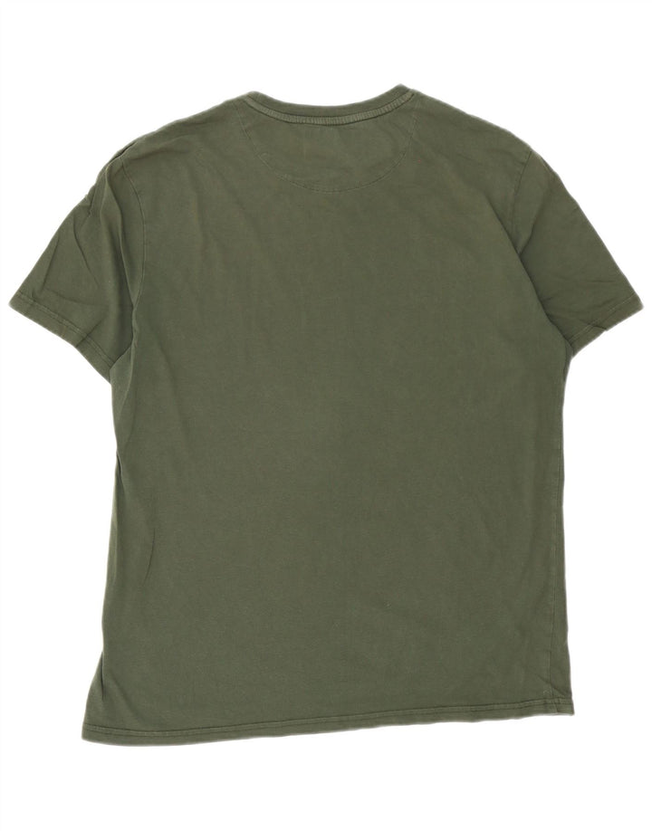 T-shirt da uomo Lyle & Scott Top XL in cotone kaki