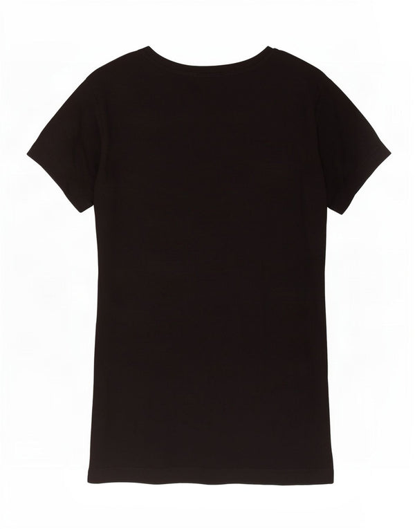 T-shirt grafica da donna Diesel Top UK 10 piccola nera