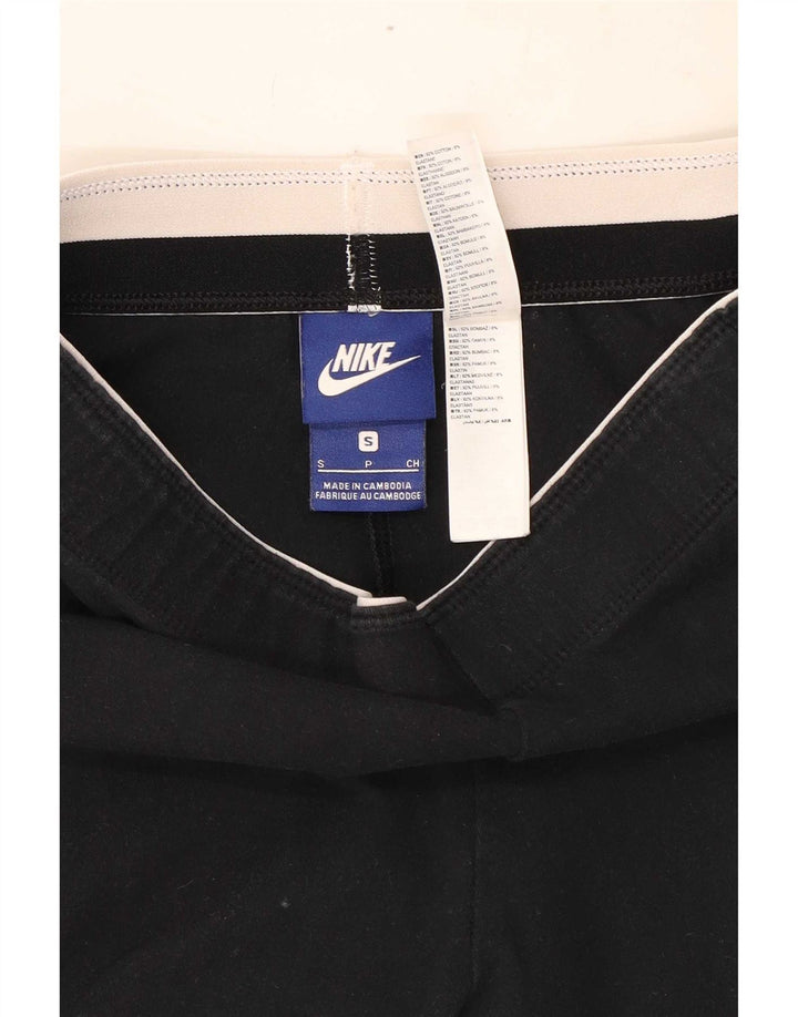 Leggings grafici da donna Nike UK 8 piccoli in cotone nero