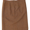 Gonna dritta vintage da donna W34 grande marrone
