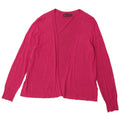 Maglione cardigan aperto da donna Marks & Spencer UK 12 Viscosa rosa medio