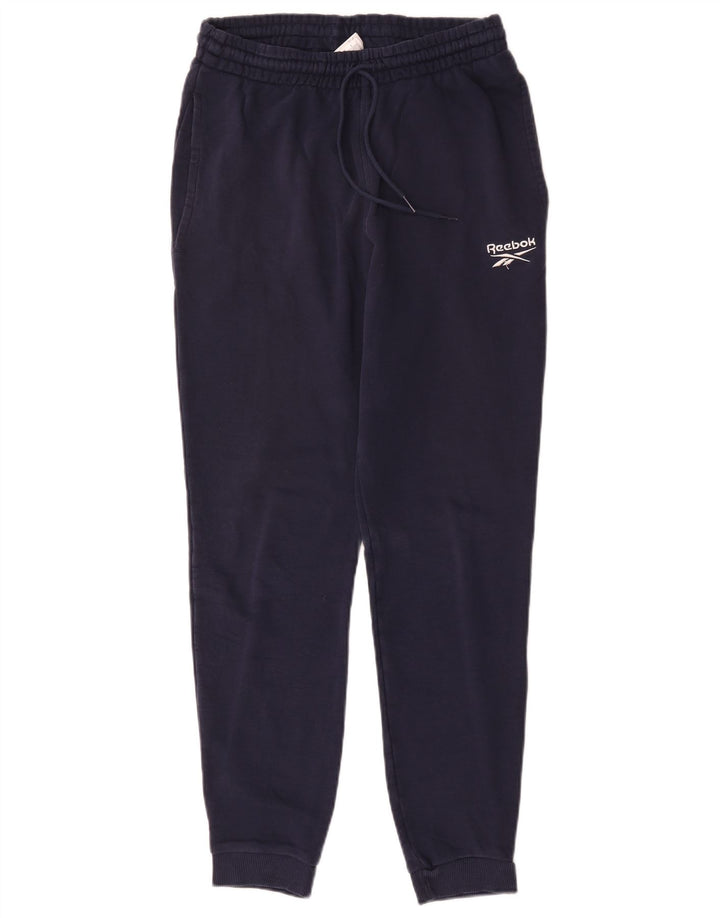 Pantaloni da tuta da uomo Reebok Joggers medi in cotone blu navy