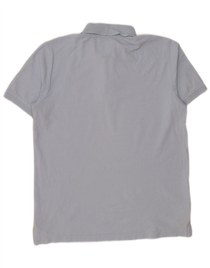 Crew Clothing Polo da uomo in cotone blu medio