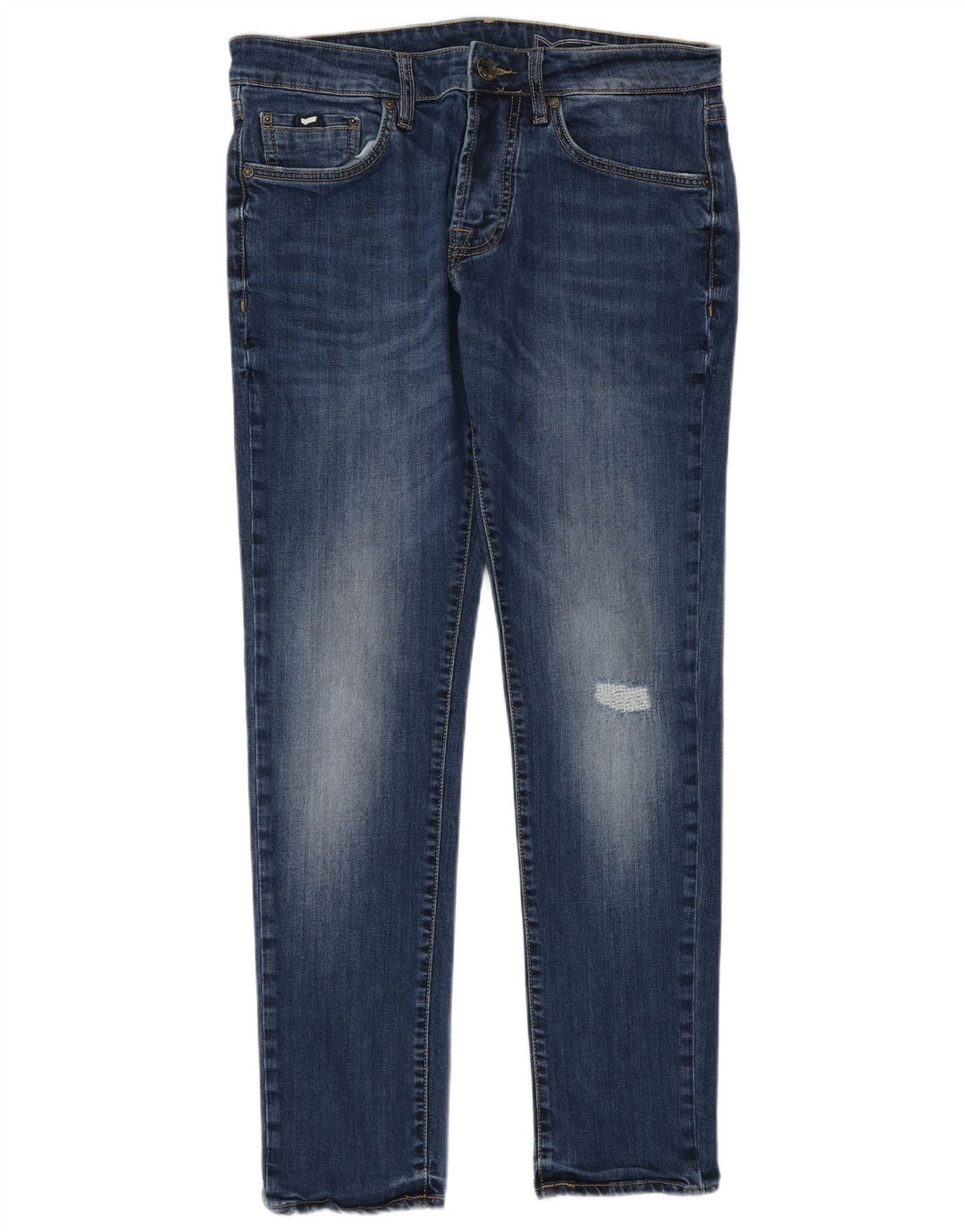 Jeans slim invecchiati da uomo Gap W32 L32 cotone blu