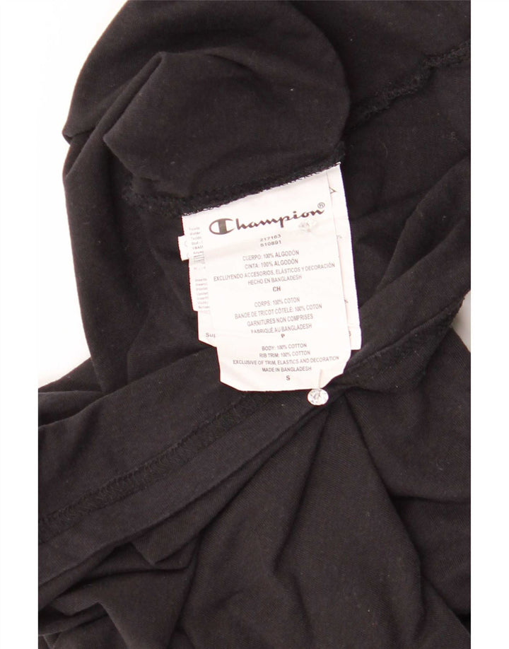 T-shirt da uomo Champion Top piccola in cotone nero