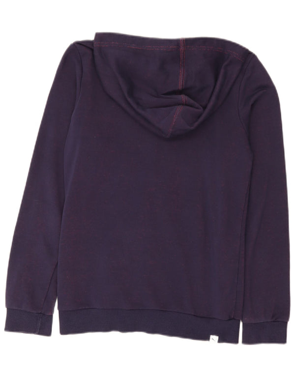 Felpa con cappuccio e zip grafica per ragazze Puma 13-14 anni in cotone viola