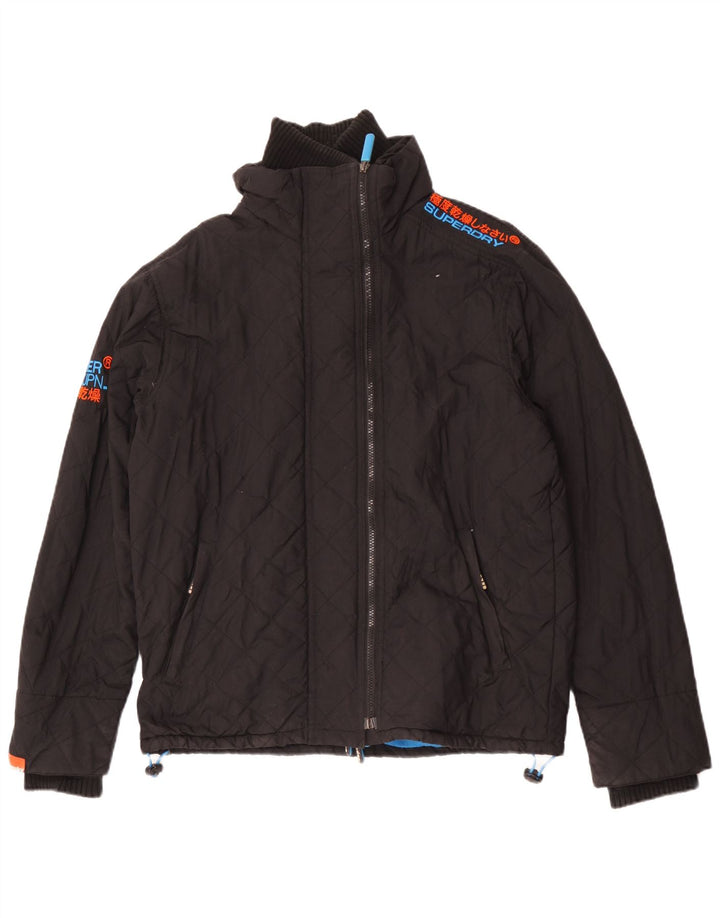 Giacca a vento da donna Superdry The Windcheater UK 16 grande nera
