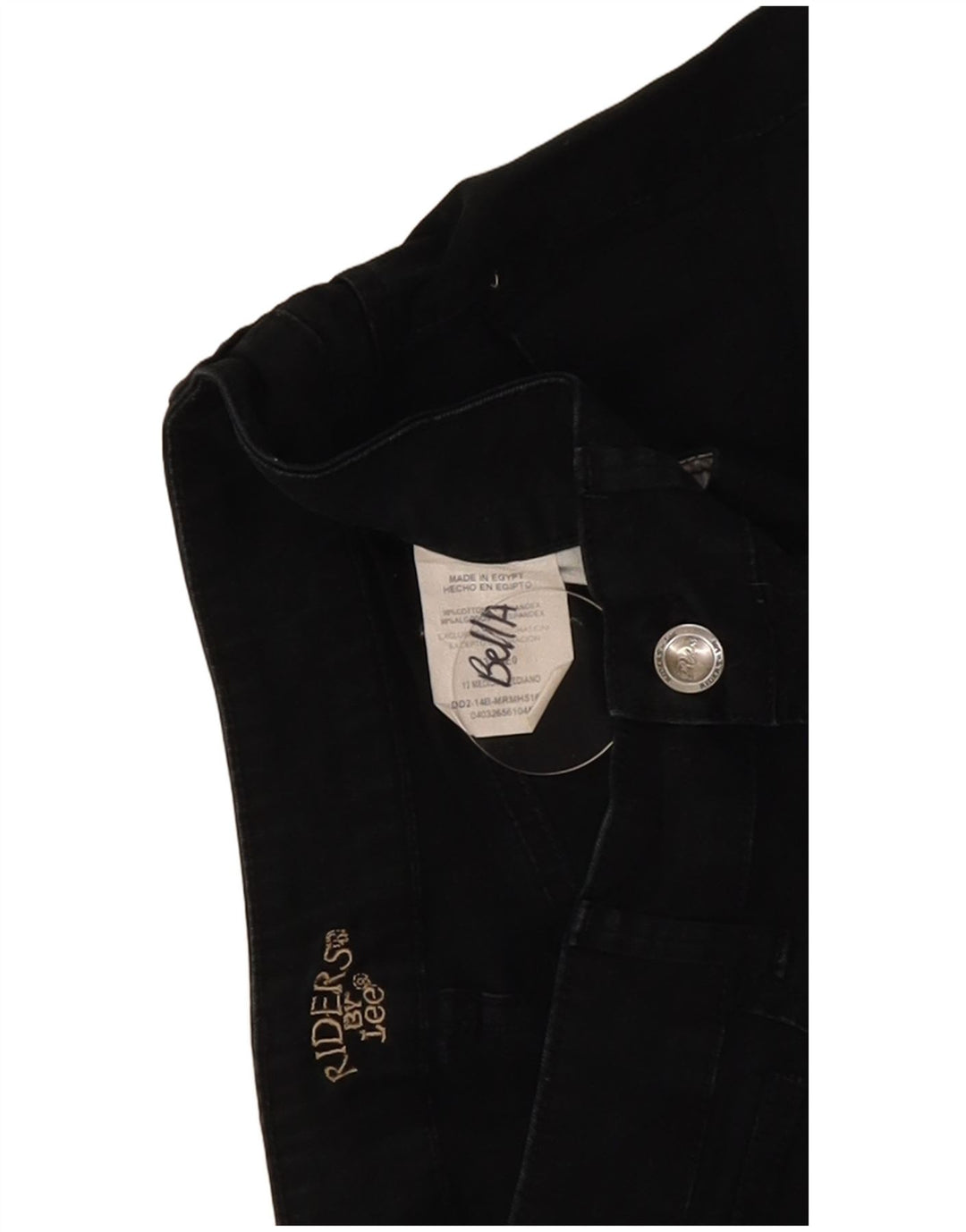 Pantaloncini di jeans Lee Riders da donna US 12 Large W30 cotone nero