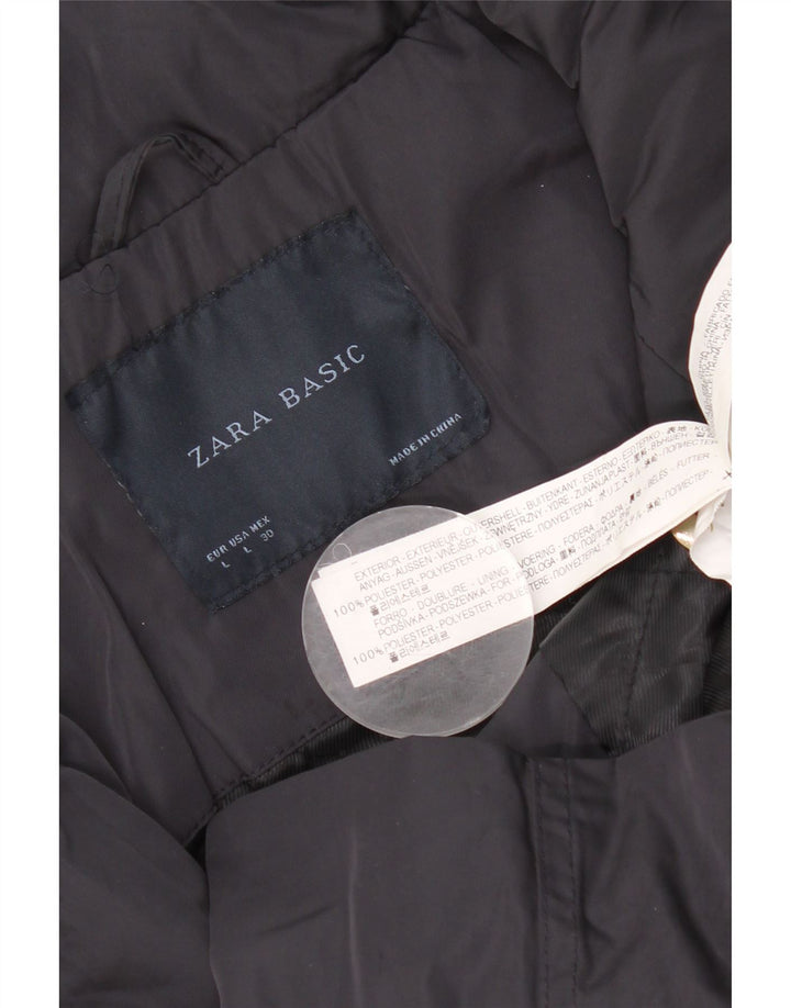 Giacca utility da donna Zara UK 14 grande poliestere blu navy