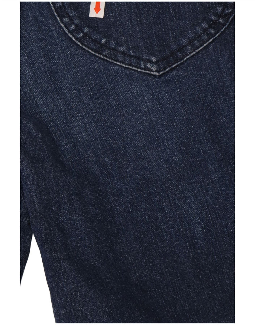 Jeans LEE da donna a vita alta con gamba larga corta W26 L25 cotone blu