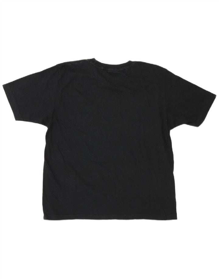 T-shirt grafica da uomo Champion Top media nera