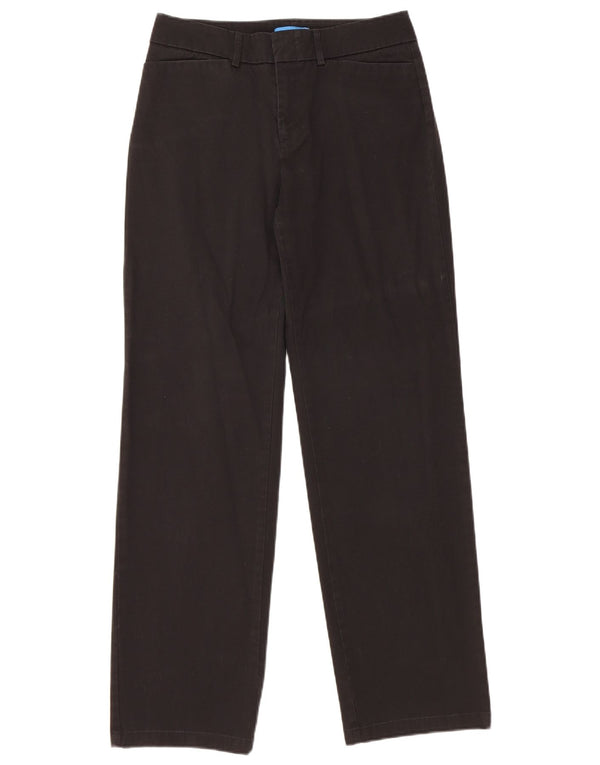 DOCKERS Pantaloni casual dritti da donna US 4 Small W28 L30 Cotone nero