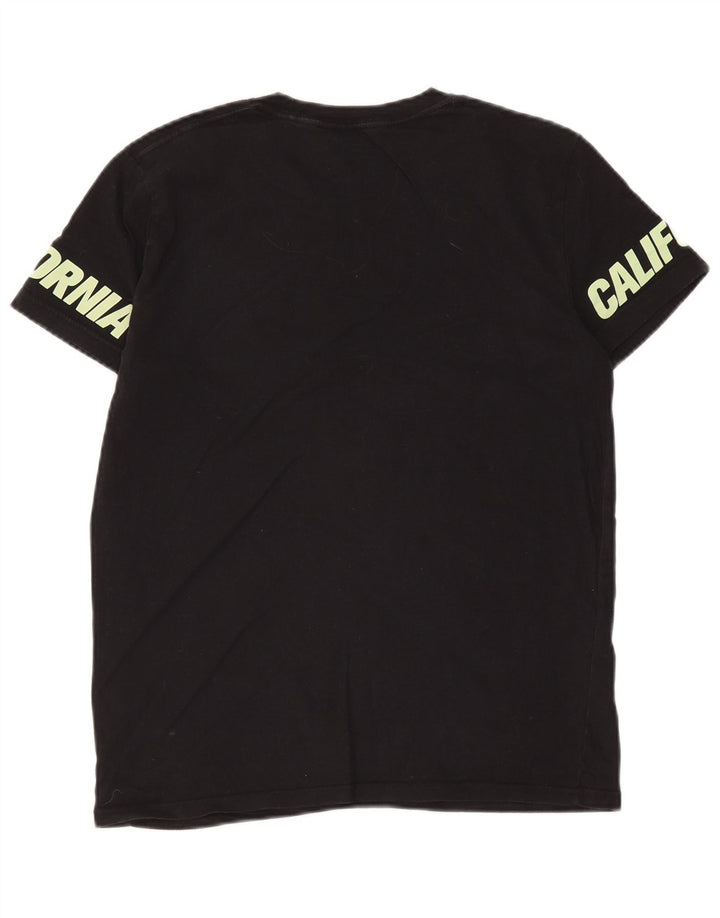 T-shirt grafica da uomo Hollister Top Small Nera