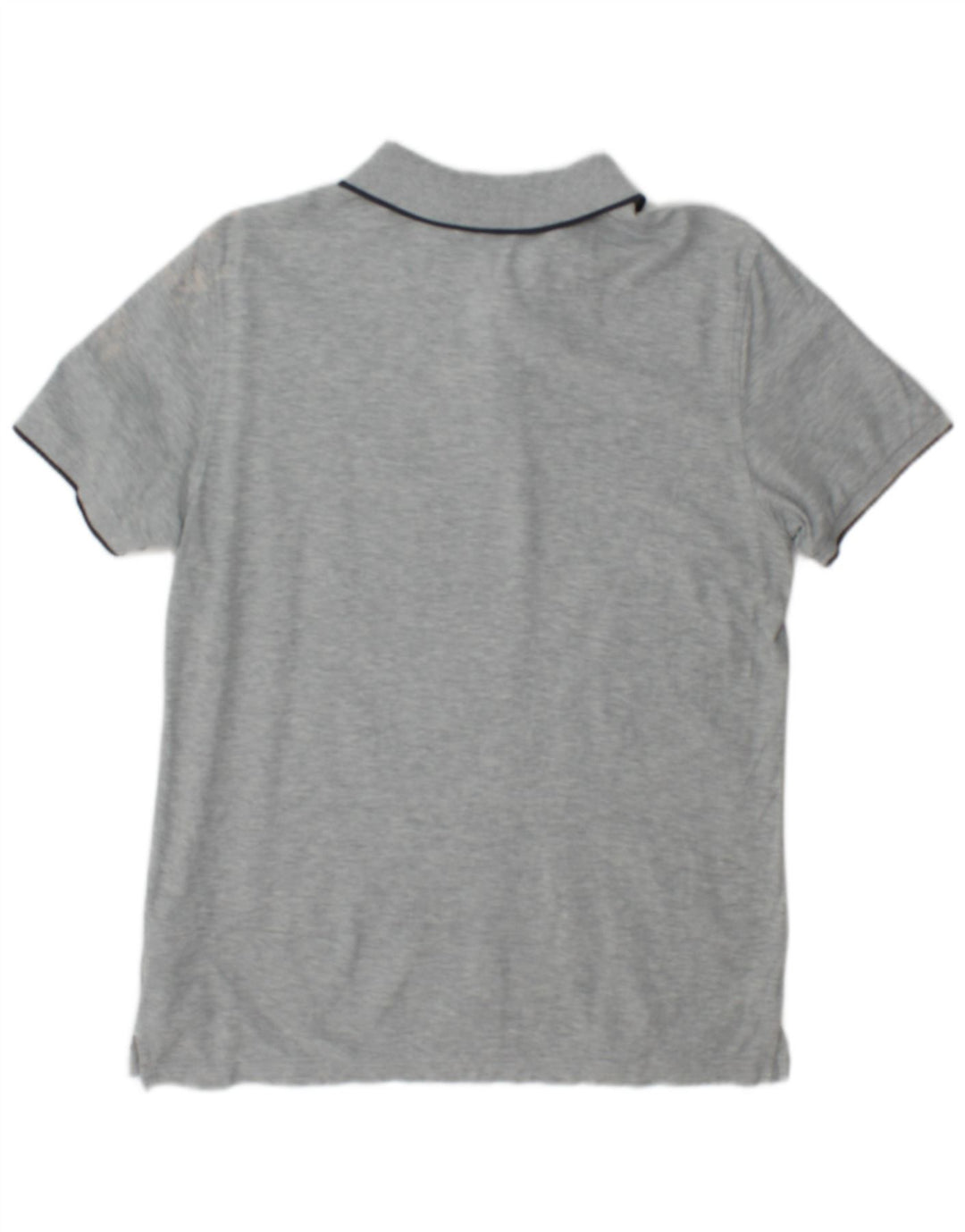Polo da uomo Calvin Klein piccola in cotone screziato grigio