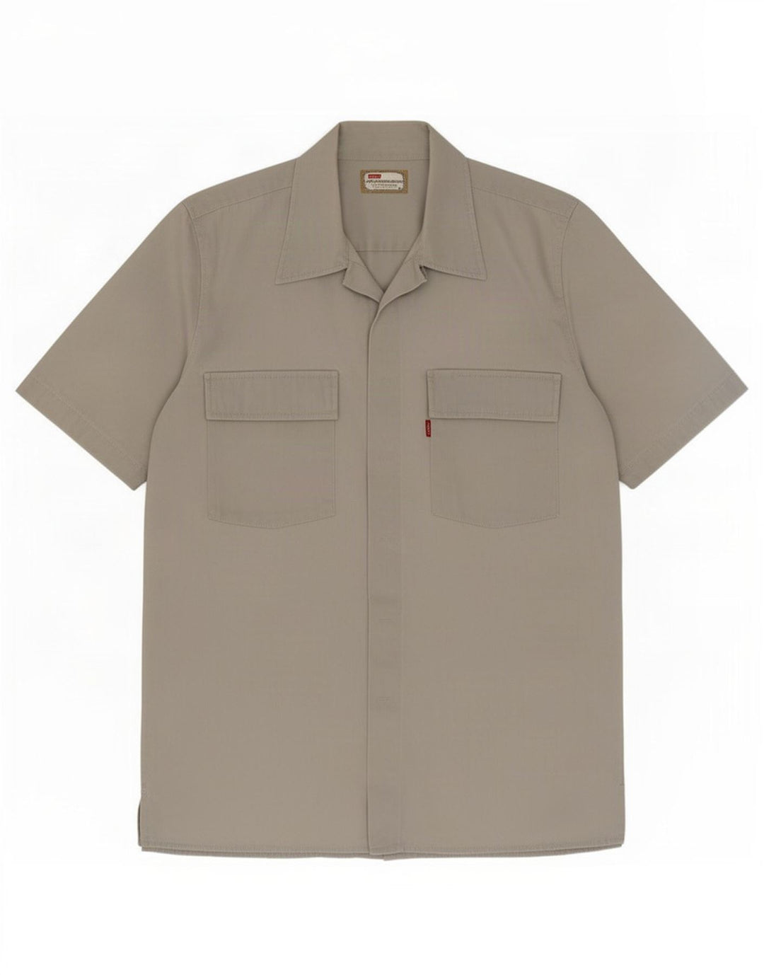 Camicia a maniche corte da uomo Levi's in cotone grigio medio