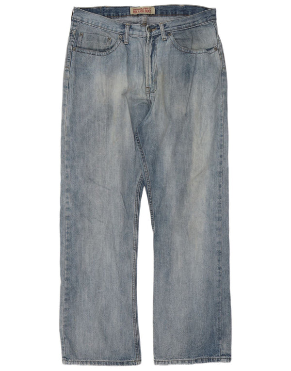 Jeans Wrangler da uomo con vestibilità rilassata Bootcut W34 L32 Blu