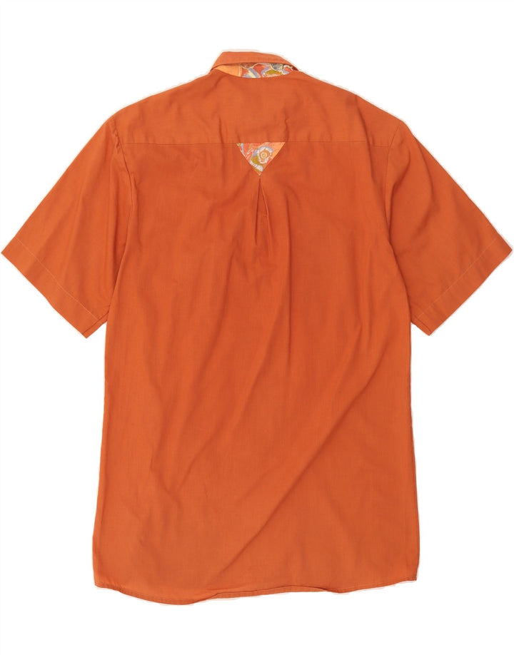 GOLDRESS Mens Graphic Short Sleeve Shirt Size 38 Medium Orange Vintage Goldress and Second-Hand Goldress from Messina Hembry 