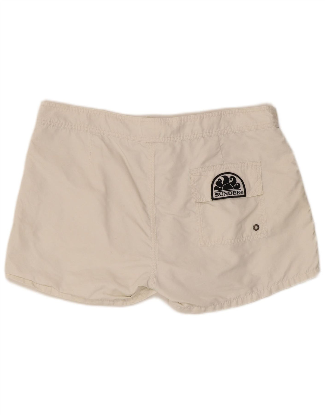 Pantaloncini da bagno da uomo Sundek grandi in nylon bianco