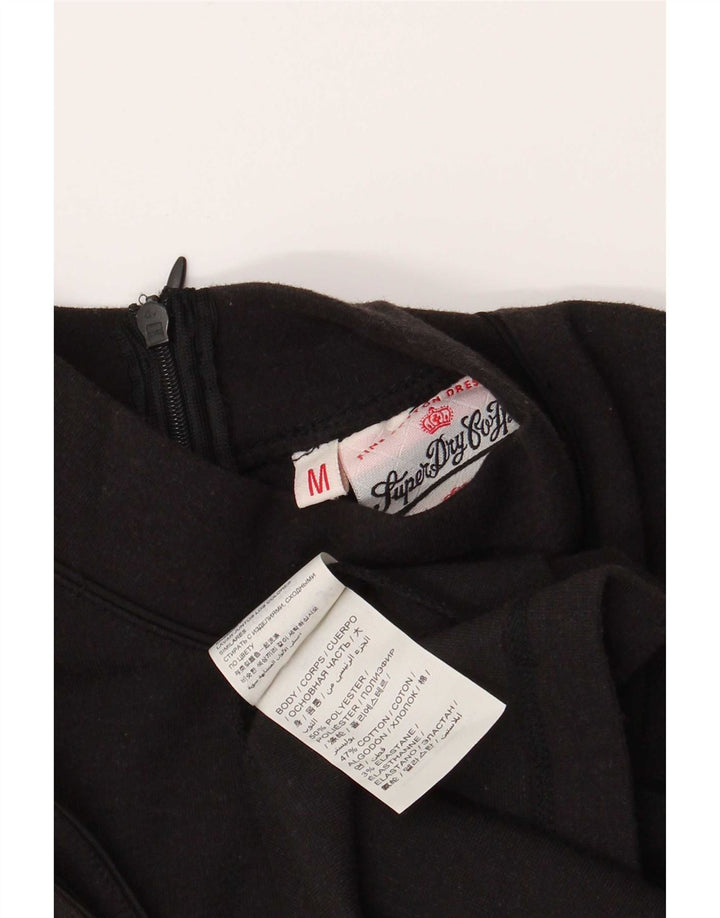 Abito da donna senza maniche a trapezio Superdry UK 12 poliestere nero medio
