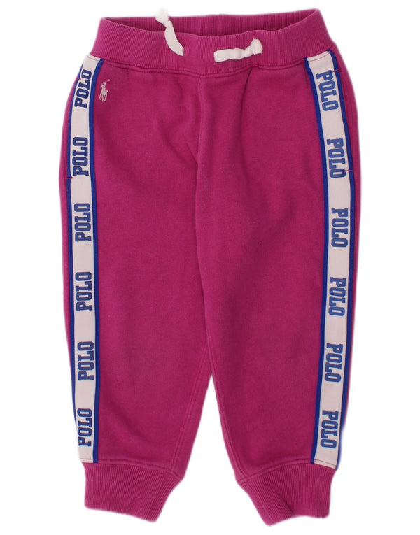 POLO RALPH LAUREN Pantaloni da tuta con grafica per neonata 18-24 mesi Rosa