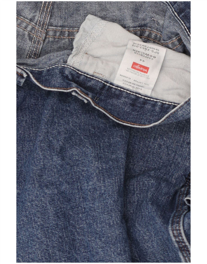 Pantaloncini di jeans Wrangler da uomo Carpenter W44 2XL cotone blu