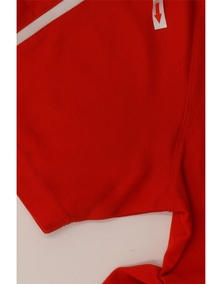 T-shirt grafica da uomo Puma Top rosso medio color block