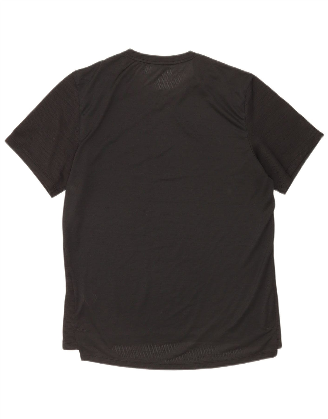 T-shirt Nike da uomo Dri Fit, top in poliestere gessato medio nero