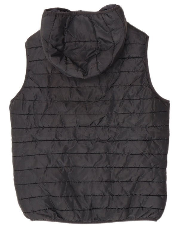 Gilet imbottito con cappuccio da uomo Jack & Jones UK 40 grande poliestere nero
