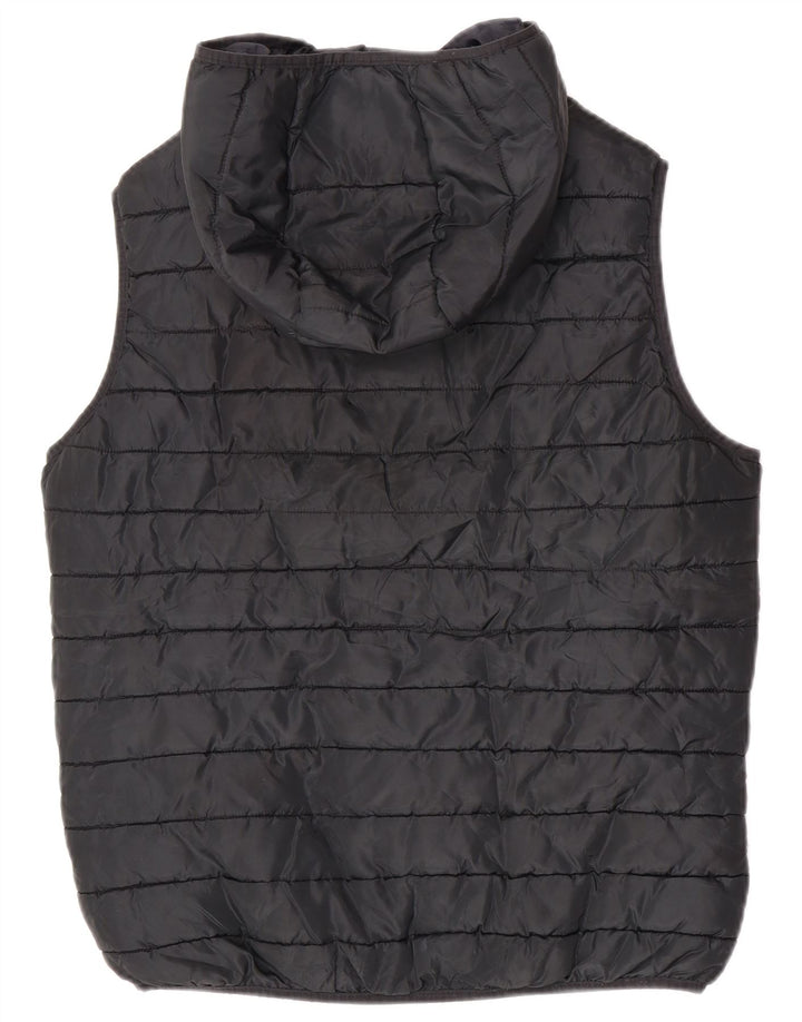 Gilet imbottito con cappuccio da uomo Jack & Jones UK 40 grande poliestere nero