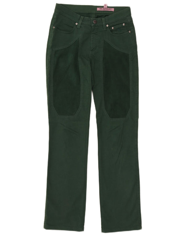 Jeans dritti da donna JECKERSON W26 L30 cotone verde