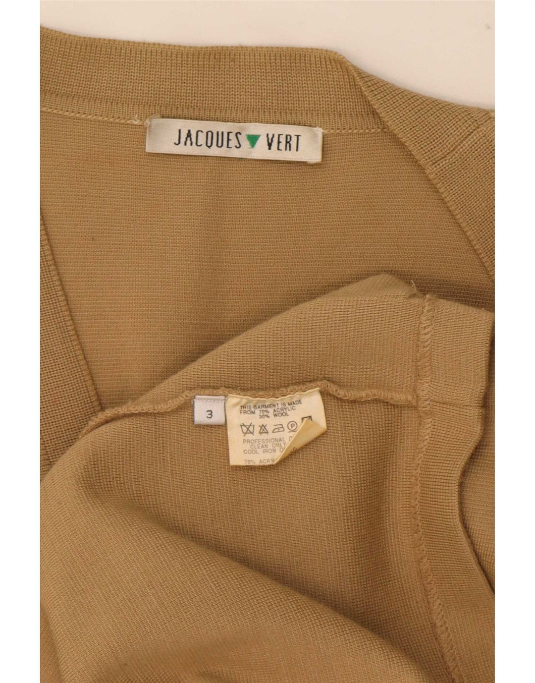 Maglione cardigan lungo da donna Jaques Vert UK 16 Large Beige