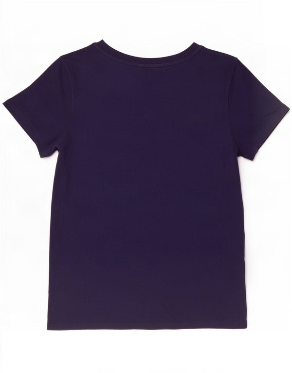 Levi's Womens T-Shirt Top UK 14 Medium Navy Blue Cotton