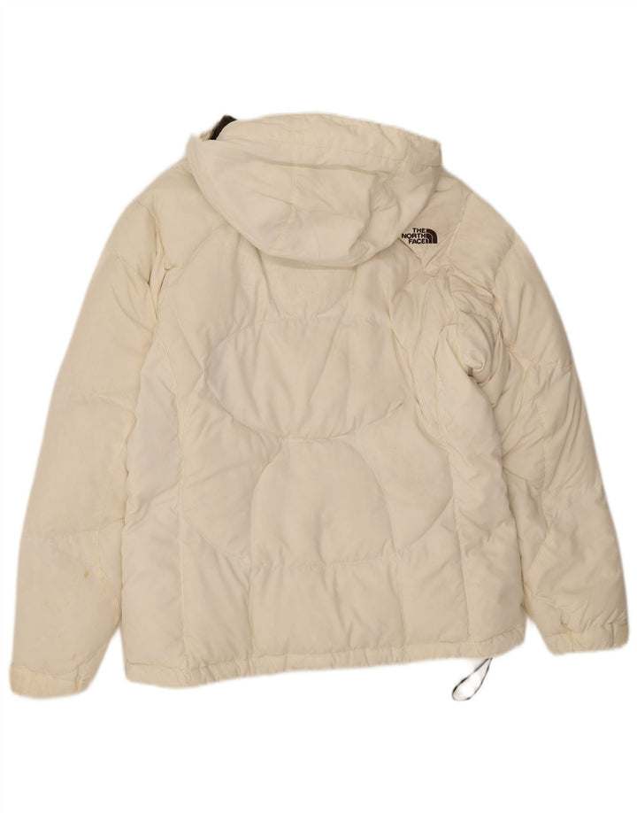 Giacca imbottita con cappuccio da donna The North Face UK 14 nylon bianco medio