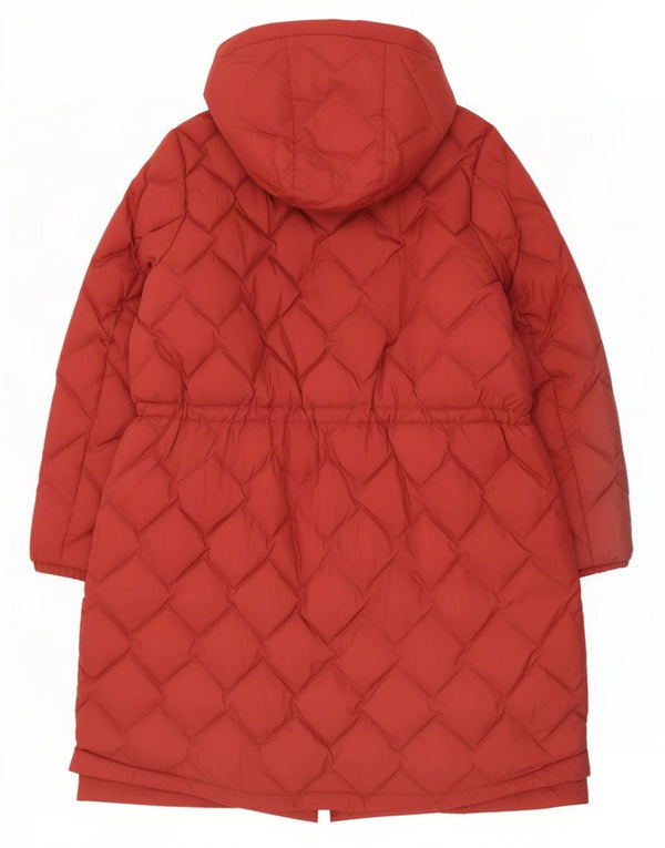 Cappotto imbottito con cappuccio da donna Marks & Spencer UK 22 3XL rosso poliammide
