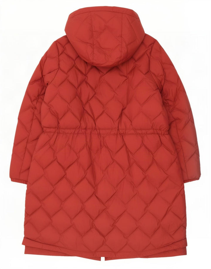 Cappotto imbottito con cappuccio da donna Marks & Spencer UK 22 3XL rosso poliammide