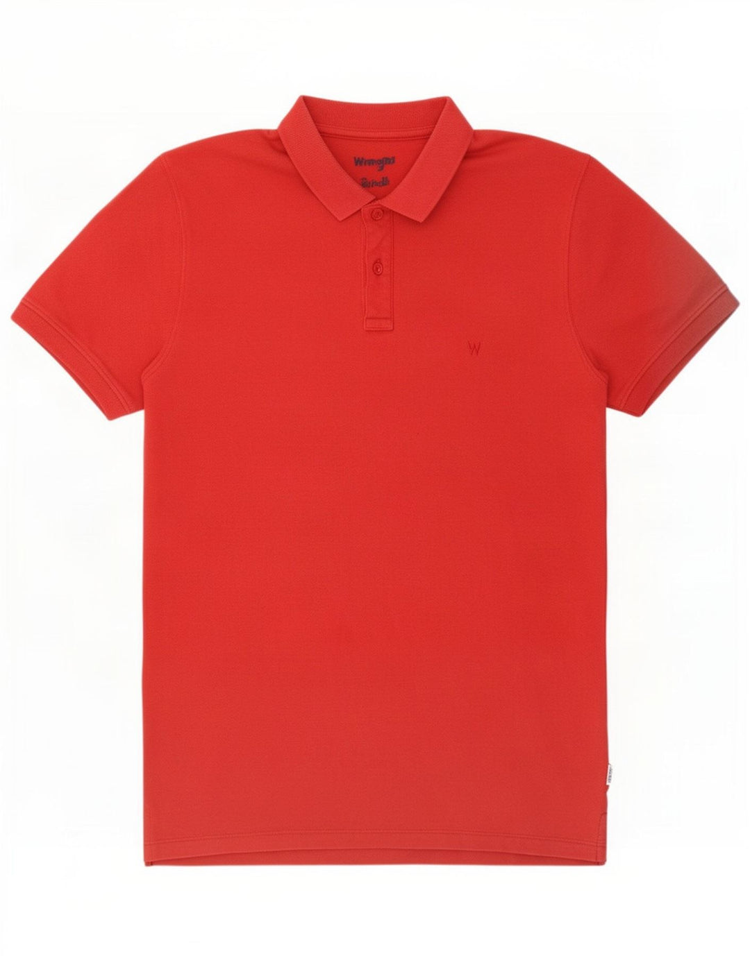 Polo da uomo Wrangler in cotone rosso medio