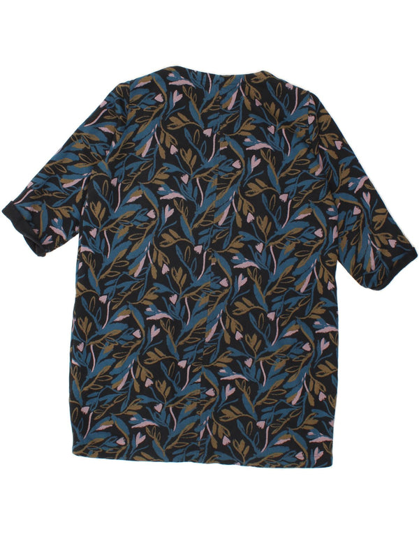 SEASALT CORNWALL Womens 3/4 Sleeve Jumper Dress UK 14 Large Navy Blue